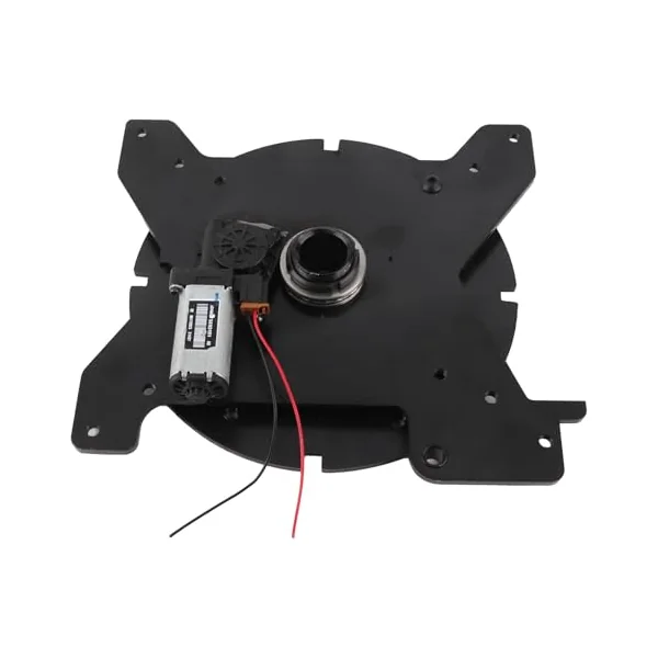 RiToEasysports Seat Swivel Base Electric Rotating Seat Base Carbon Steel 360 Degree Rotation 340 X 320 Mm Remote Control 90 Degree Adjustment for RV Trucks MPVs Driver Passenger Side