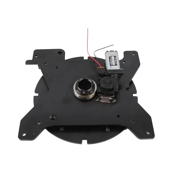 RiToEasysports Seat Swivel Base Electric Rotating Seat Base Carbon Steel 360 Degree Rotation 340 X 320 Mm Remote Control 90 Degree Adjustment for RV Trucks MPVs Driver Passenger Side