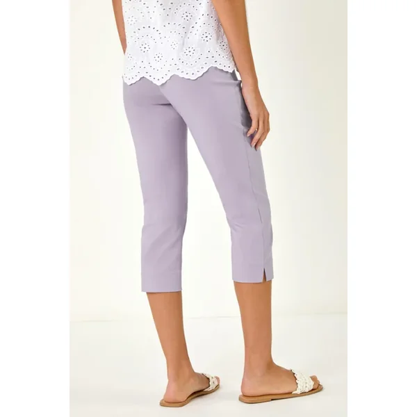 Roman Lavender Cropped Stretch Trouser