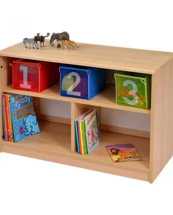 Room Scene Bookcase with Mirror Back