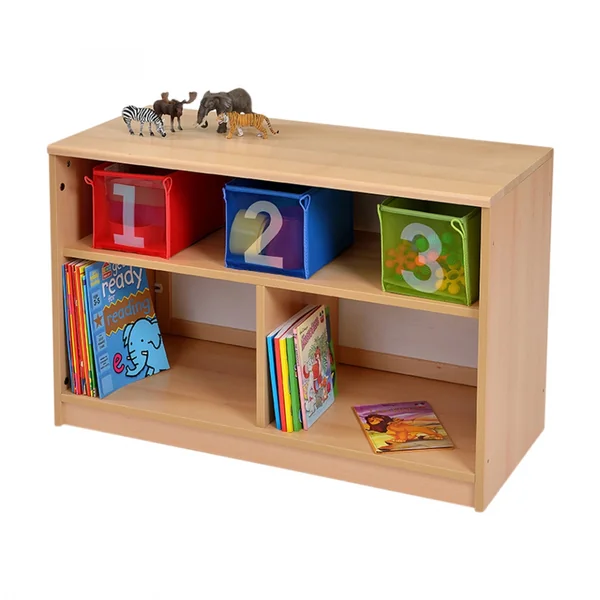 Room Scene Bookcase with Mirror Back