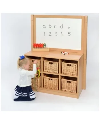 Room Scene Storage Unit with Dry Wipe Board