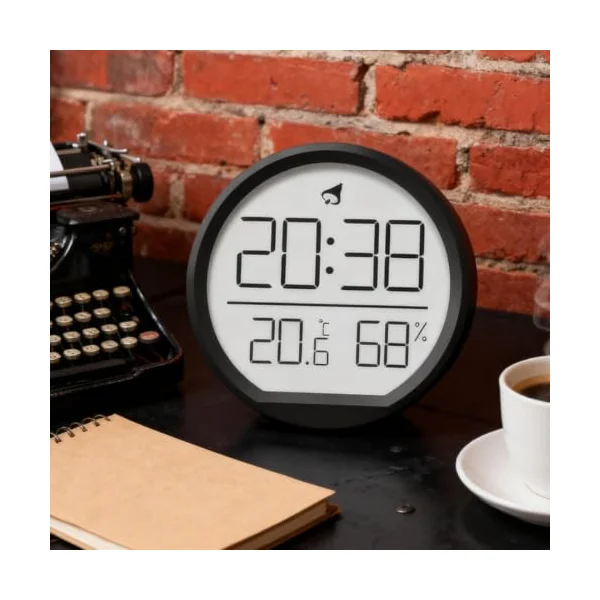 Room Temperature Monitor Digital Magnetic Temperature Gauge with Timer | Mini Humidity Monitor for Home Bedroom Living Room Greenhouse Garage Bathroom Shower Office
