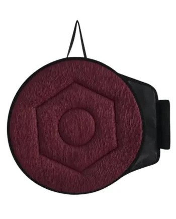 Rotating Car Seat Cushion, 360 Car Swivel Cushion Rotation Disc Pad, Anti-Slip Chair Mat, Swivel For Elderly Seat Pad, For Easy Turning From Bed To Wheelchair Or Chair,Wine Red