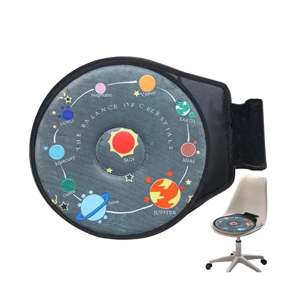 Rotating Car Seat Cushion 360 Degree Rotation Reduce Hip Back Strain Chair | Swivel Seat Cushion for Car for Easy Turning Bed To Wheelchair Chair Household Elderly Child Safety Chair Assist