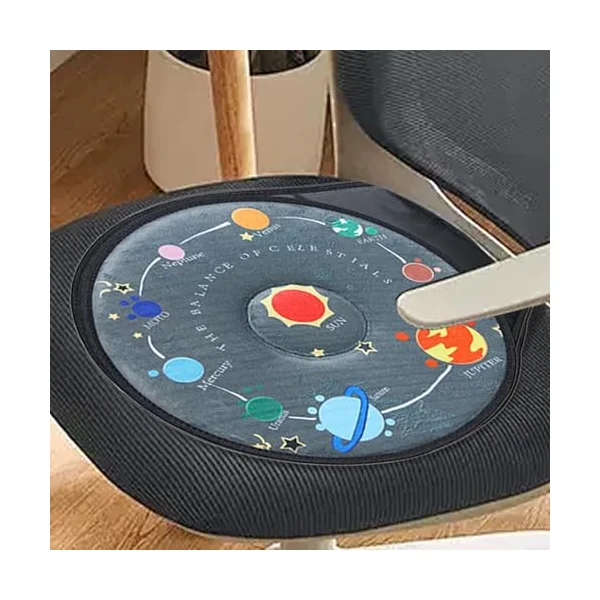 Rotating Car Seat Cushion 360 Degree Rotation Reduce Hip Back Strain Chair | Swivel Seat Cushion for Car for Easy Turning Bed To Wheelchair Chair Household Elderly Child Safety Chair Assist