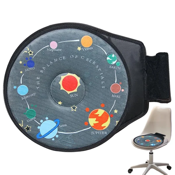 Rotating Car Seat Cushion 360 Degree Rotation Reduce Hip Back Strain Chair | Swivel Seat Cushion for Car for Easy Turning Bed To Wheelchair Chair Household Elderly Child Safety Chair Assist