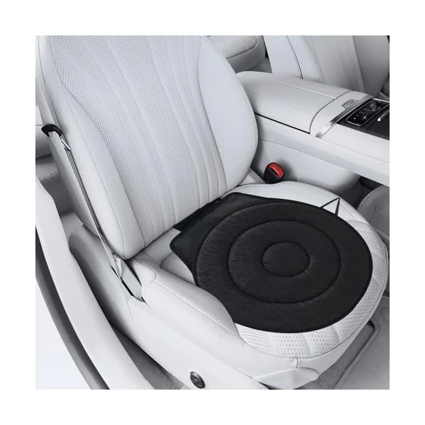 Rotating Car Seat Cushion Portable Safety Assist Disc Pad | Anti-Slip for Elderly Child Safety Seat, Pregnant Woman, Car, Truck, Wheelchair, Office Chair, 360 Swivel Rotation