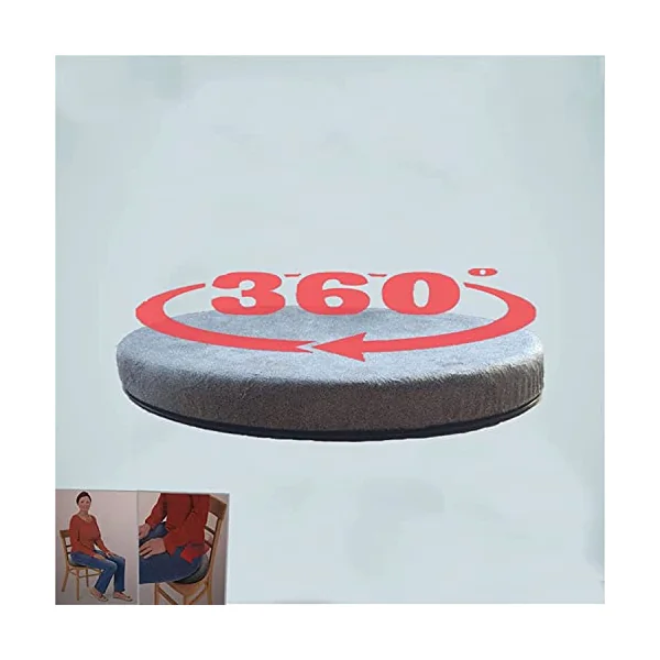 Rotating Swivel Seat Cushion, 360° Rotating Car Seat Swivel Cushion,Comfort Skidproof Antiskid Office Home Use,Rotating Car Swivel Seat Cushion Rotatory Chair Pad