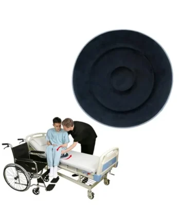 Rotating Swivel Seat Cushion for Car, Chair and Wheelchair Transfer,360° Rotating Seat Cushion Helps With Easy Transfers, Mobility Support and Safe Rotation for Seniors (Black, 50CM)