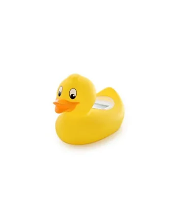 Rotho Babydesign Duck Bath Thermometer with Digital Measuring Function, For the Ideal Bathing Temperature, Yellow, 20430