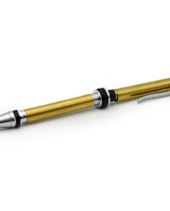 Rotur Cigar Pen Kit Chrome with clip and threaded cap - Black Ink