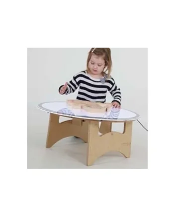 Round Light Panel & Folding Table