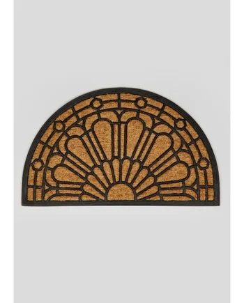 Rubber & Coir Semicircle Doormat