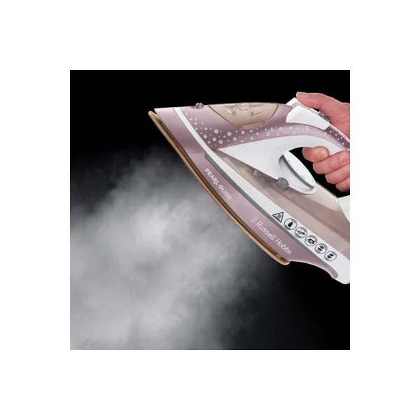 Russell Hobbs 23972 Pearl Glide Steam Iron with Pearl Infused Ceramic Soleplate