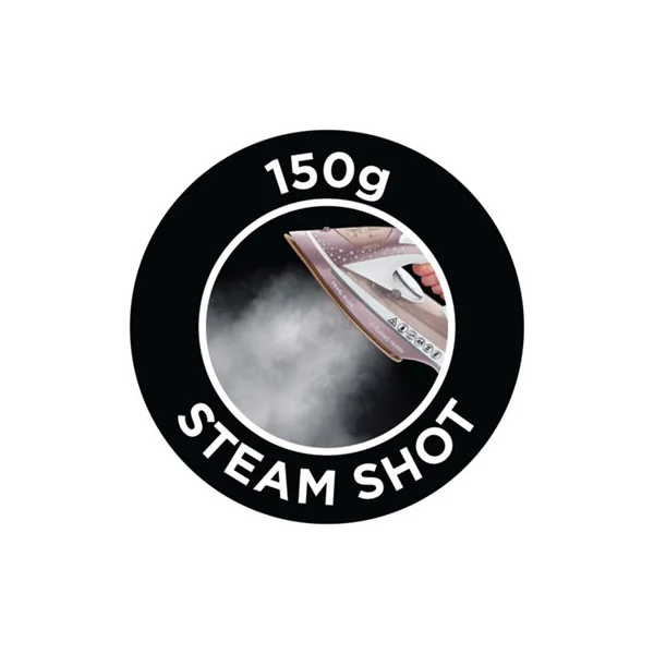 Russell Hobbs 23972 Pearl Glide Steam Iron with Pearl Infused Ceramic Soleplate