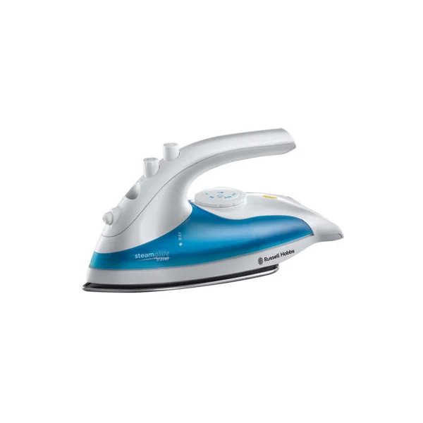 Russell Hobbs Steam Glide Travel Iron 22470, 760 W - White and Blue