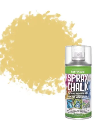 Rust-Oleum Decorative Yellow Chalky Topcoat Spray paint, 150ml