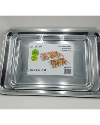 Sabert Rectangular Mix Platters, 10 Pack
