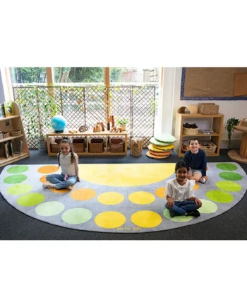 Safari Large Semi-Circle Placement Carpet 4x2m