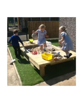 Sandpit with Sliding Lid