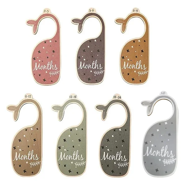 Sanfly Baby Closet Divider Closet 7pcs/set Baby Closet Organizer Nursery Decor Hanger Dividers Baby Clothes Organizers for Boys Girls