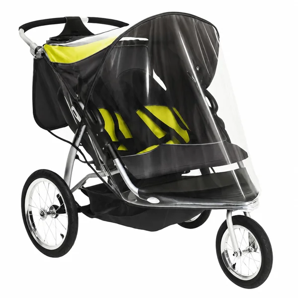 Sasha Kiddie BT - 3R Baby Trend Expedi-n Double Jogger with Swivel Front Wheel (Model 9165TW - Orange Oak) Stroller Rain and Cover Time - Stroller Not Included