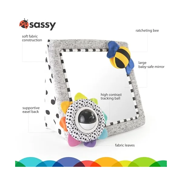 Sassy Baby See Me Floor Mirror, White