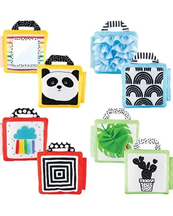 Sassy Reversible Soft Sensory Activity Panels, 4Count, Ages 0+