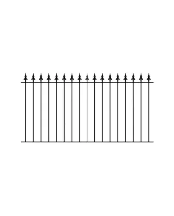 SAXA Metal Spear Top Garden Fence Panel 1830mm (6ft) GAP x 950mm High SAZP01
