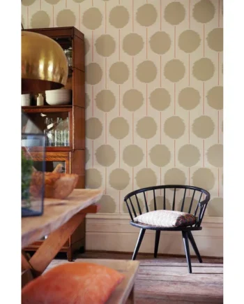 Scion Kimi Chilli Stone Green Wallpaper