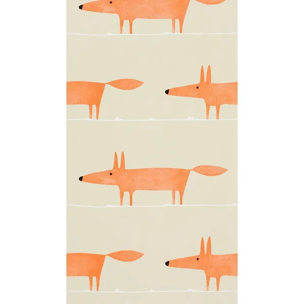 Scion Mr Fox Ginger Wallpaper