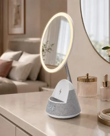 Sculpt & Revive 4 In 1 Mirror Speaker with Wireless Charger