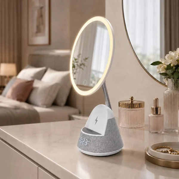 Sculpt & Revive 4 In 1 Mirror Speaker with Wireless Charger