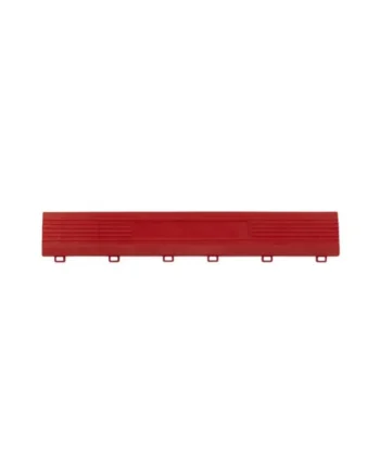 Sealey Polypropylene Floor Tile Edge 400 x 60mm Red Female - Pack of 6 FT3ERF