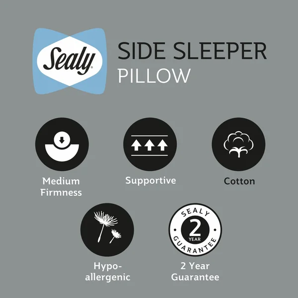 Sealy Side Sleeper Medium Firm Pillow