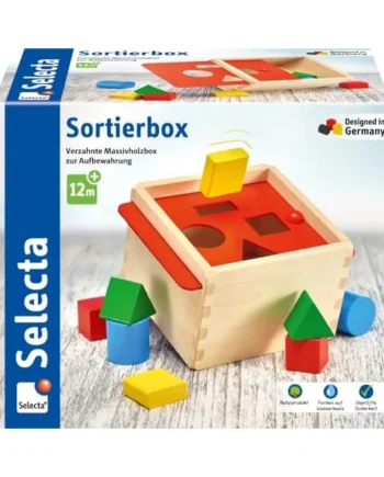 Selecta 62005 Wooden Sorting Box 14 cm