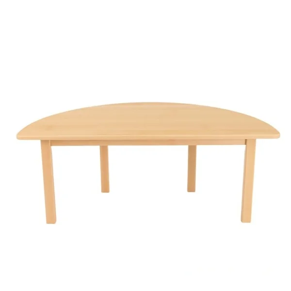 Semi Circle Solid Beech Table