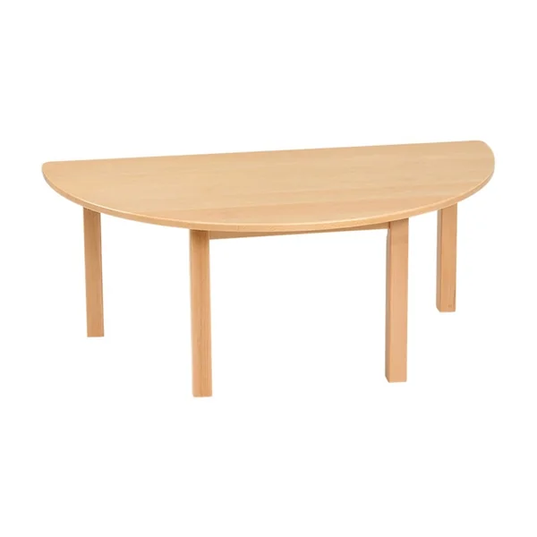 Semi Circle Solid Beech Table