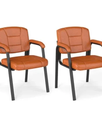 Set of 2 Big and Tall Guest Office Chair Waiting Room Chair for Reception Meeting
