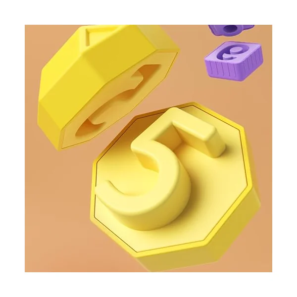 Shape Sorter Toy Interactive Educational Fine Motor | Sensory Blocks Cubes Game Textured Multifunctional Hand-Eye Coordination Cognitive Skills Enlightenment for 1-3Yrs Home