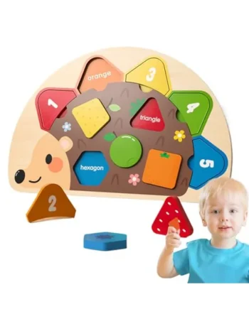Shape Sorters for Kids 1-3 Development Learning Sorting Stacking Kids | Hedgehog Wood Puzzles Development Travel Games for Preschool Home Travel Car Boy Girl Family School Playroom