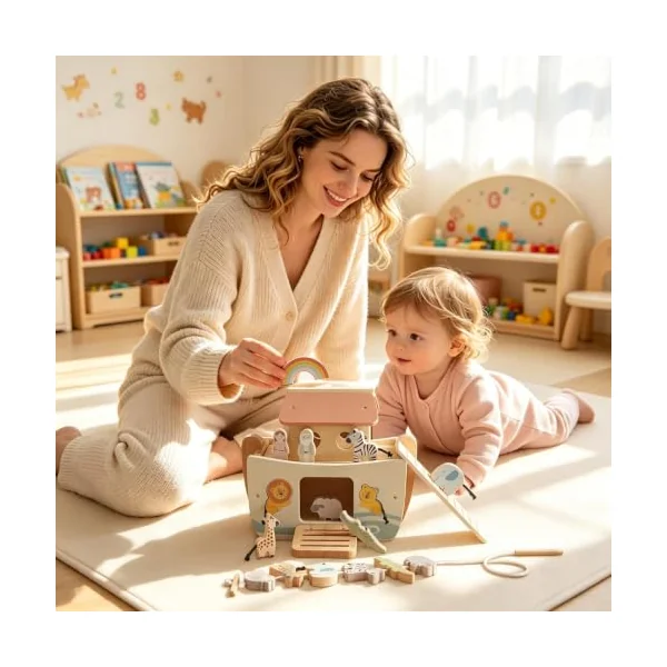 Shape Toys Educational Funny Learning Stacking Games | Kids Animal Shape Sorting Toys for Home Daycare Classroom Playroom Birthday Holiday Party Favors