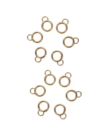 SHINEOFI 12pcs Spring Hook Buckles Gourd Design Alloy Hook Buckles for Keyring Suitcase Craft Suitable for Bag Making Key Chain Clips for Daily Use