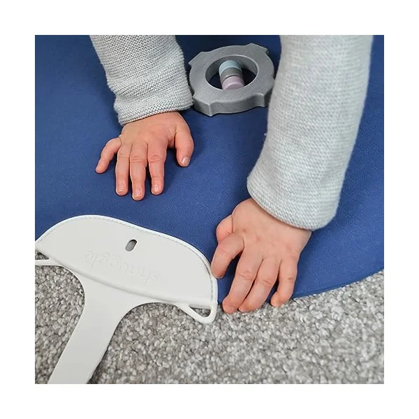 Shnuggle Baby Travel Floor Mat for Home - Perfect for Tummy Time and Yoga | Grey