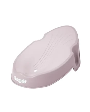 Shnuggle Newborn Baby Bath Support - Compact Soft Touch Support - Ideal Angle for Hands Free Bathing | from 0-3 Months | Safe and Supportive | Blossom