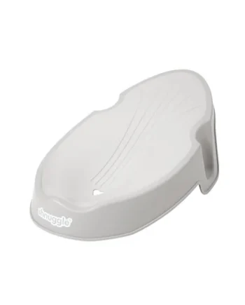 Shnuggle Newborn Baby Bath Support - Compact Soft Touch Support - Ideal Angle for Hands Free Bathing | From 0-3 months | Safe and Supportive | Taupe
