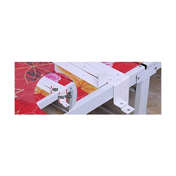 Side Guard for Elderly Bed Rails Guard For Elderly Assist Handle Railing Bed Side Rail For Kids Handicap Safety Folding Swing Grab Bar Home Care Metal Red Wood Grain Bed Side Handr