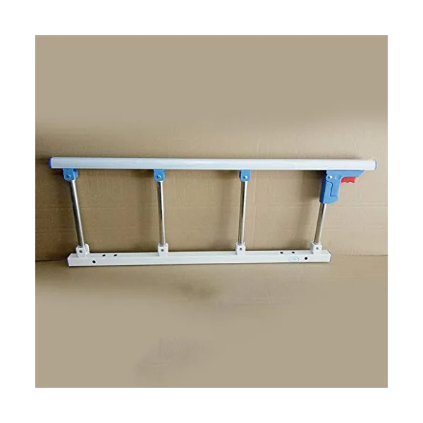 Side Guard for Elderly Multifunction Anti-Fall Vertical Lift Disabled Bed Rail Guard Folding Assist Handle Handicap Bed Railing Hospital Metal Grip Bumper Bar Bed Side Handrail