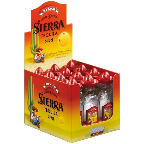 Sierra Silver Tequila Miniature, 12 x 4cl